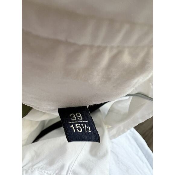 men's lardini white button down dress shirt 15 1/2 - Picture 4 of 6